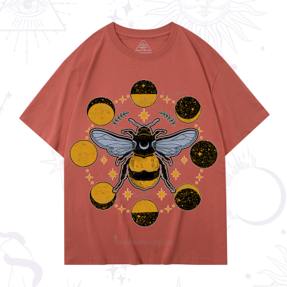 Purplehecate Phases of the Moon Bee T-Shirt