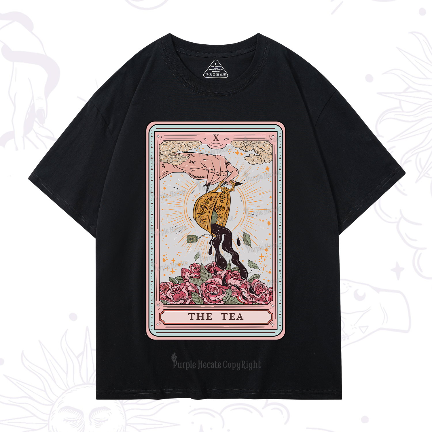 Purplehecate The Tea Tarot Card T-Shirt
