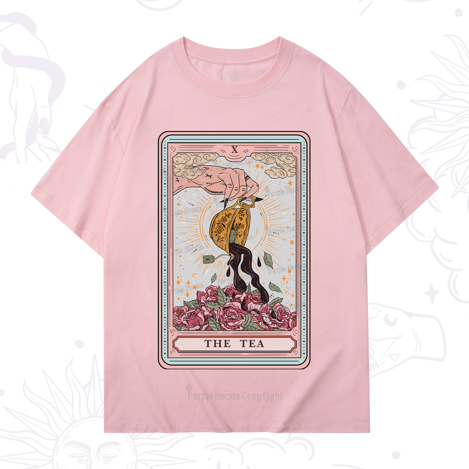 Purplehecate The Tea Tarot Card T-Shirt