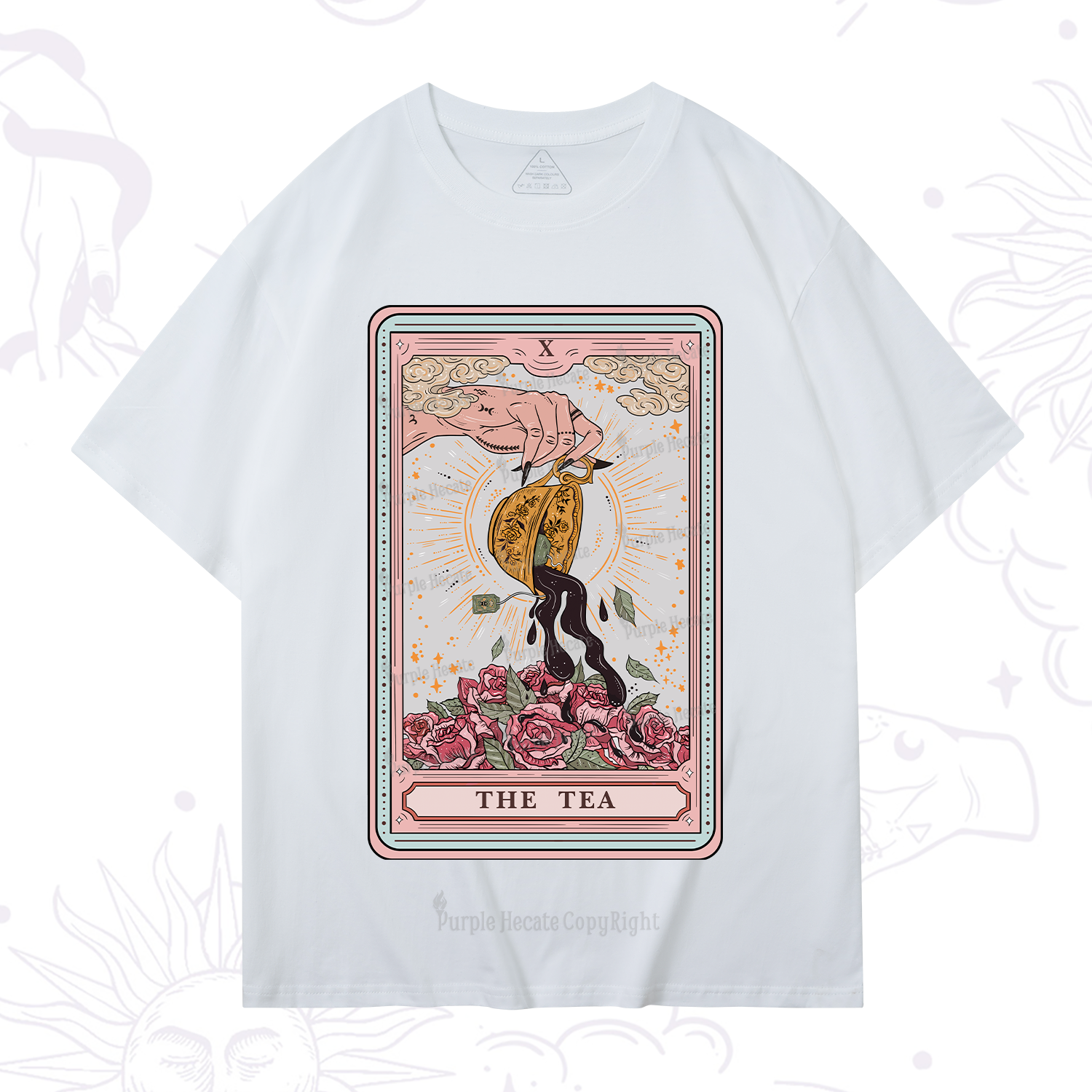 Purplehecate The Tea Tarot Card T-Shirt