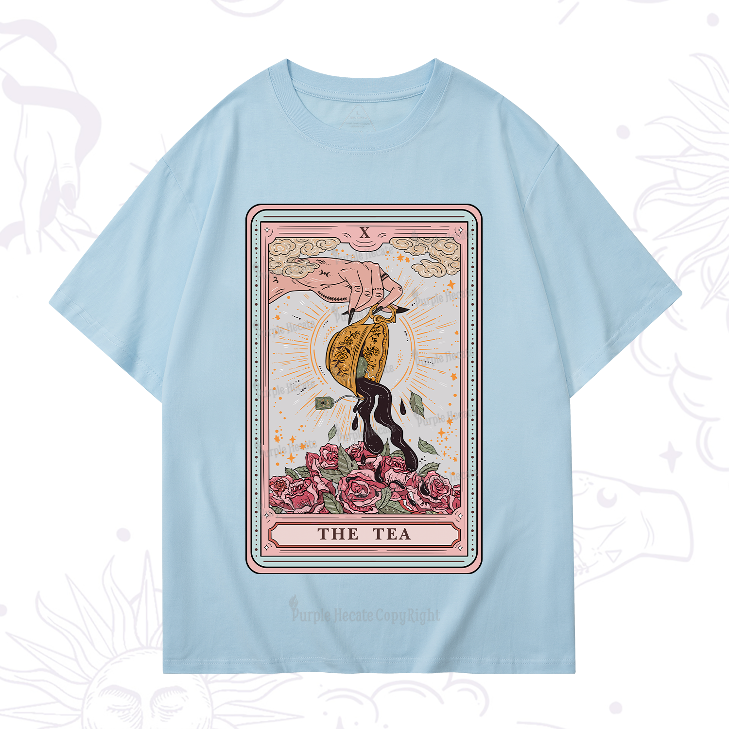 Purplehecate The Tea Tarot Card T-Shirt
