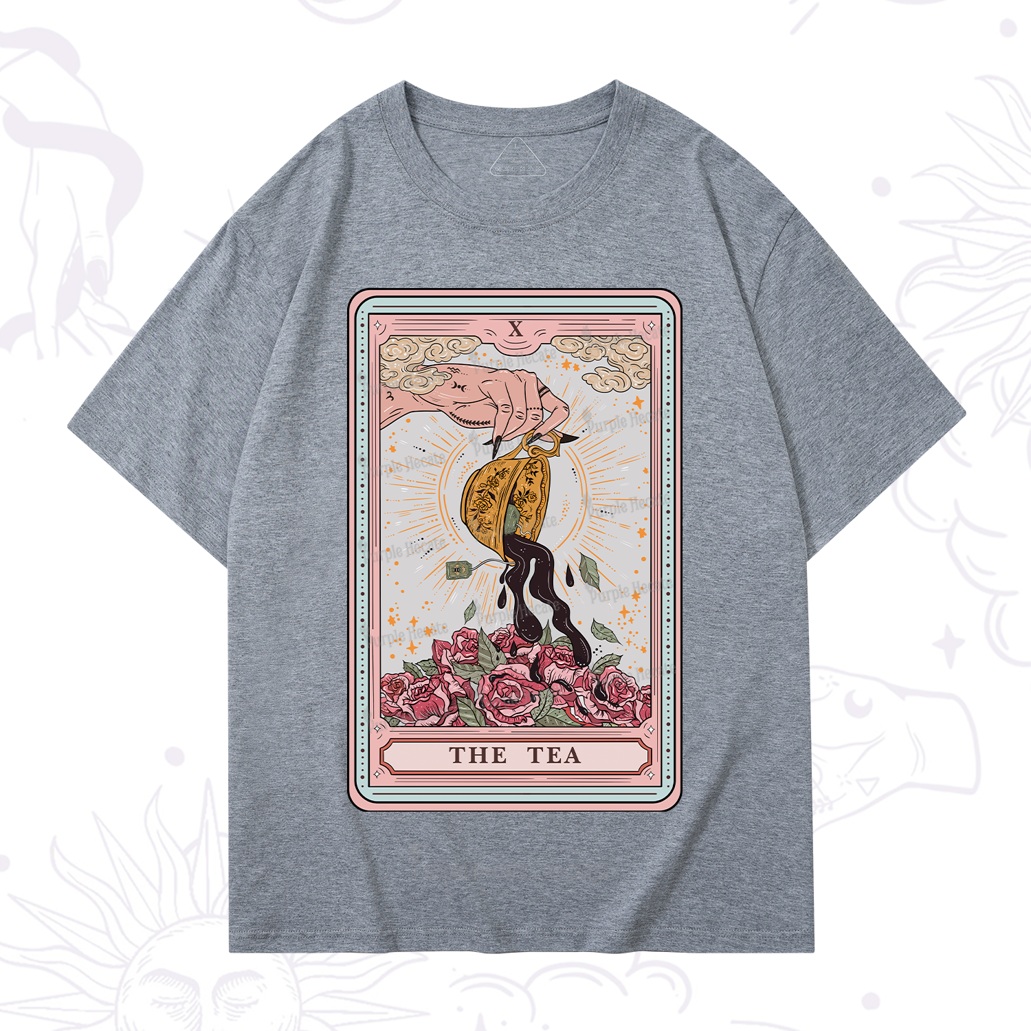 Purplehecate The Tea Tarot Card T-Shirt