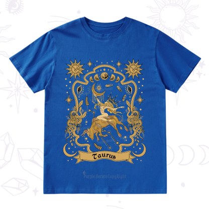 Purplehecate Taurus' Astral Mirage Zodiac T-Shirt
