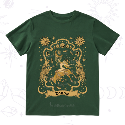 Purplehecate Taurus' Astral Mirage Zodiac T-Shirt