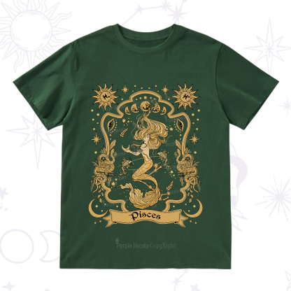 Purplehecate Pisces' Astral Mirage Zodiac T-Shirt