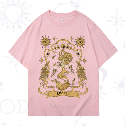 Purplehecate Pisces' Astral Mirage Zodiac T-Shirt