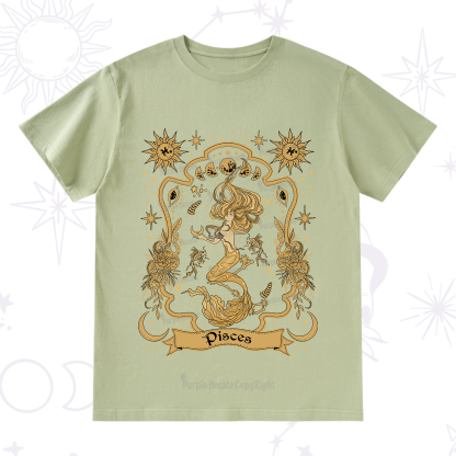 Purplehecate Pisces' Astral Mirage Zodiac T-Shirt