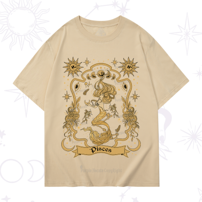 Purplehecate Pisces' Astral Mirage Zodiac T-Shirt