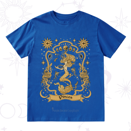 Purplehecate Pisces' Astral Mirage Zodiac T-Shirt