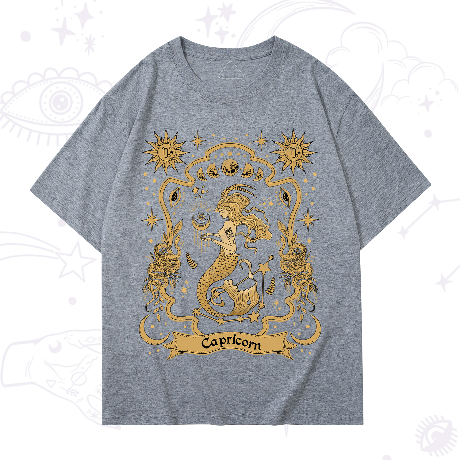Purplehecate Capricorn' Astral Mirage Zodiac T-Shirt