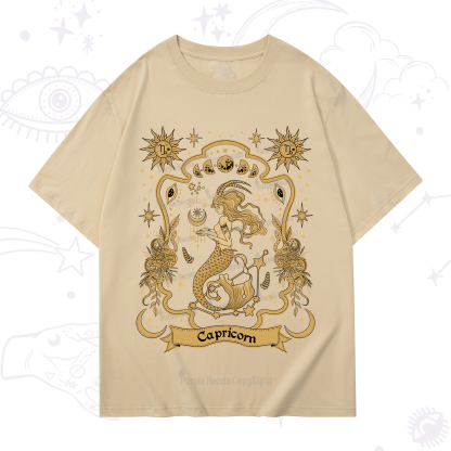 Purplehecate Capricorn' Astral Mirage Zodiac T-Shirt