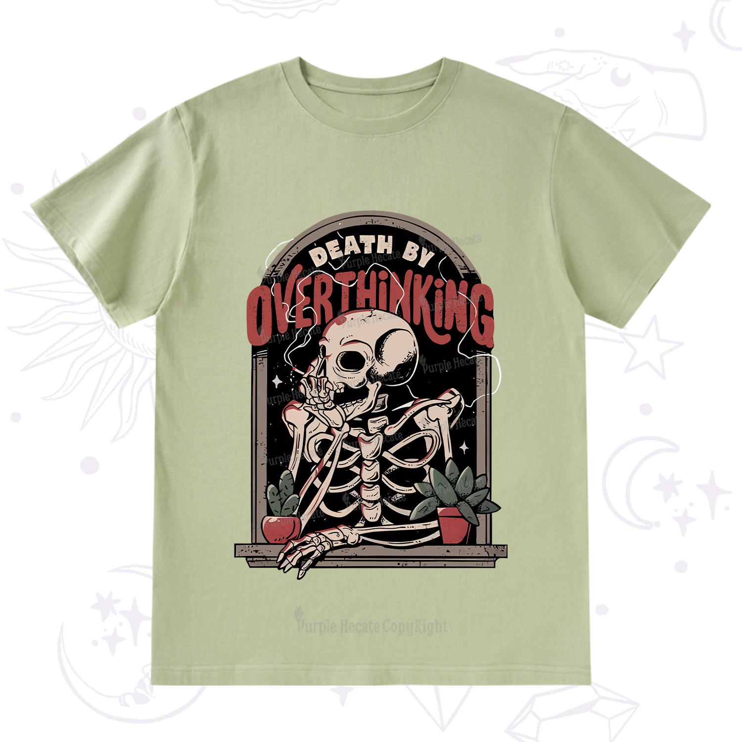 Purplehecate Death By Overthinking T-Shirt