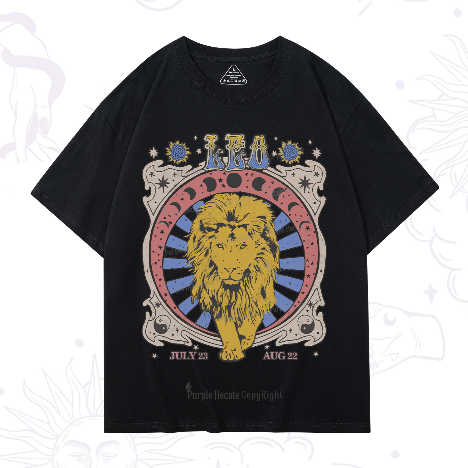 Purplehecate Leo Crew Zodiac T-Shirt
