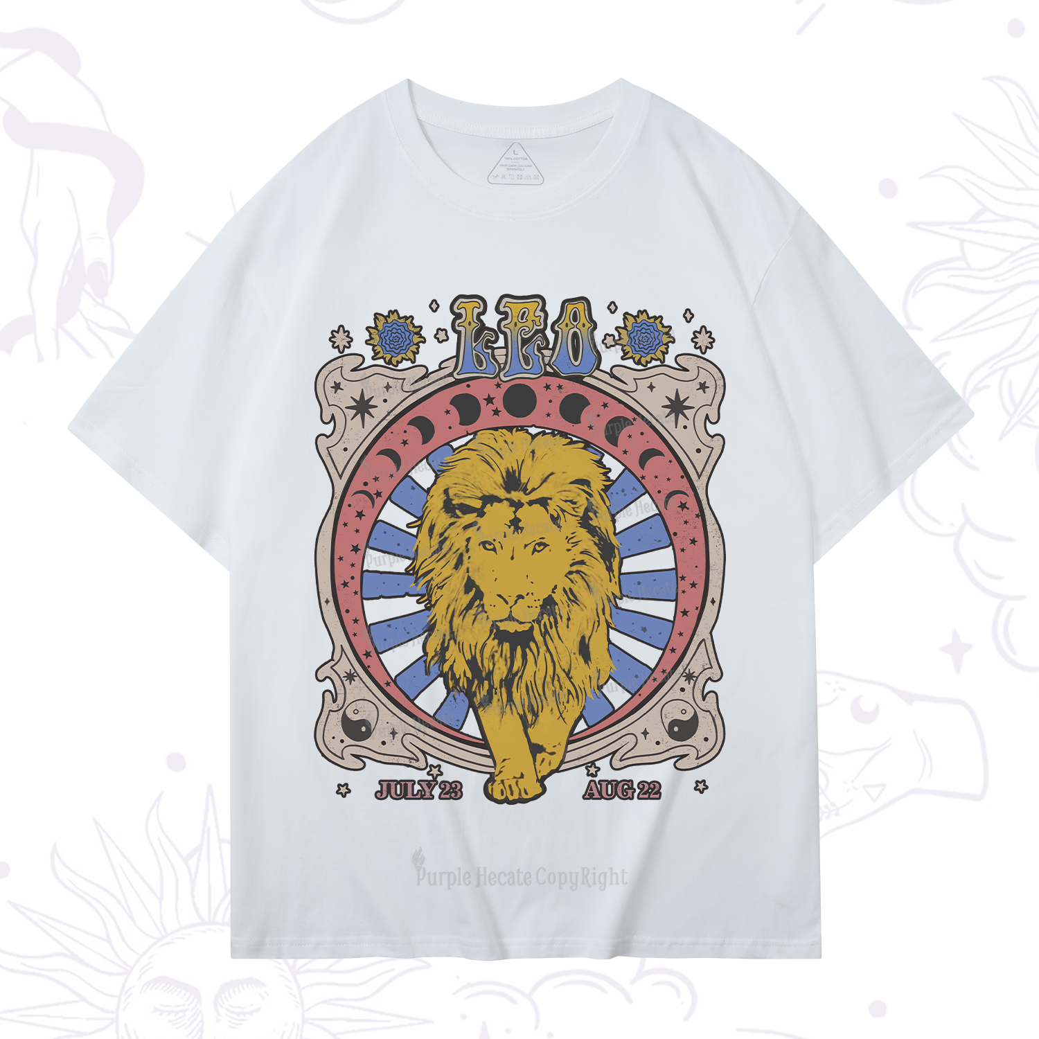 Purplehecate Leo Crew Zodiac T-Shirt