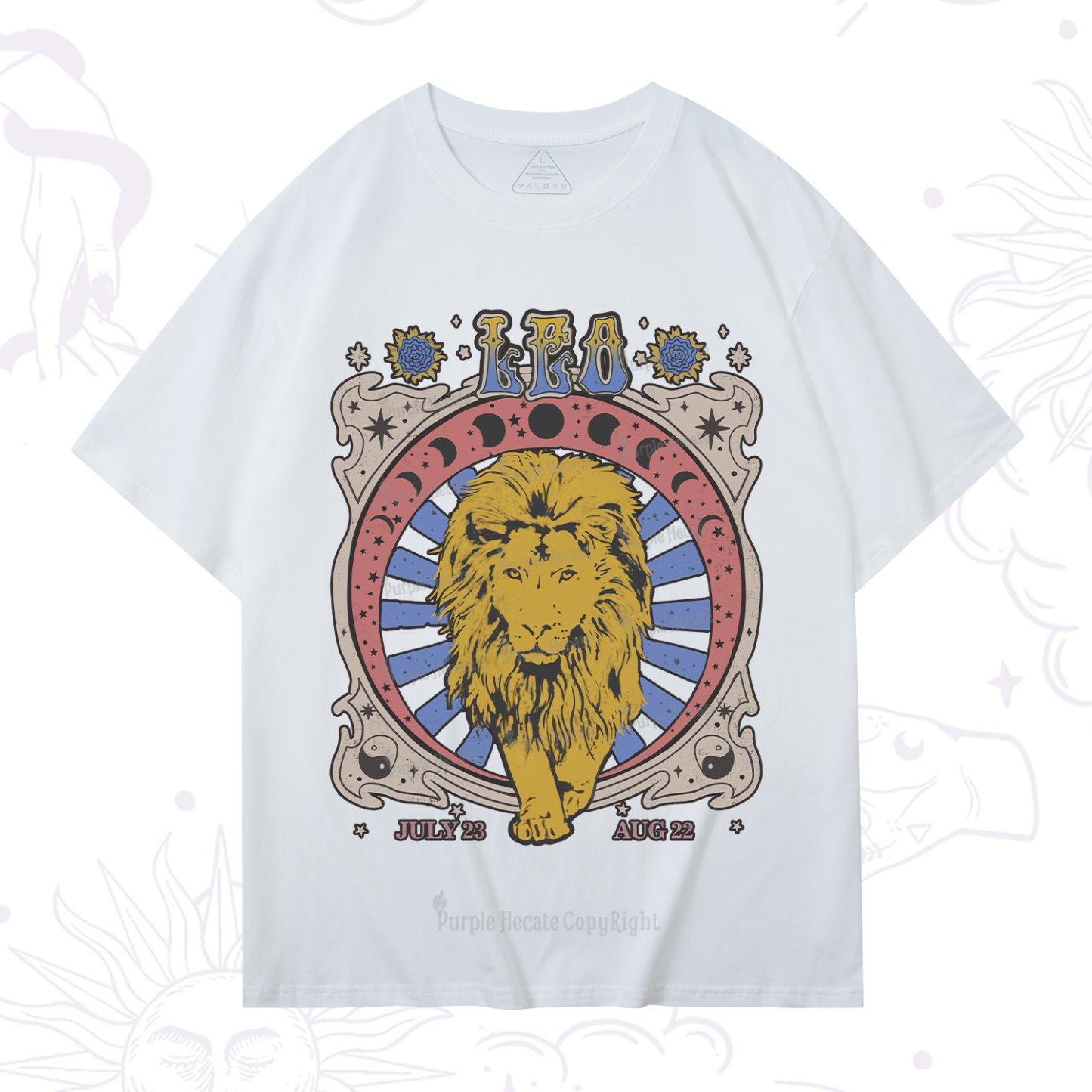 Purplehecate Leo Crew Zodiac T-Shirt