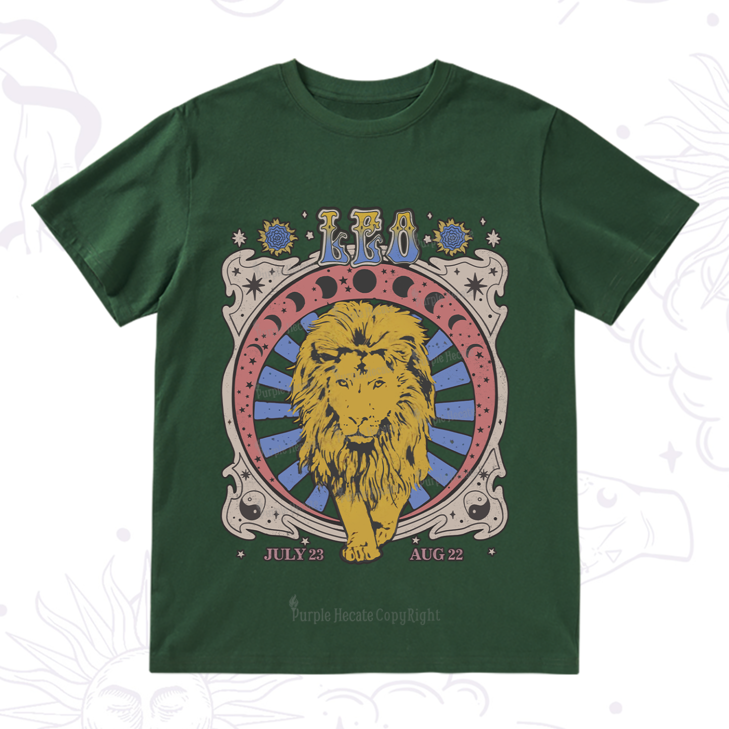 Purplehecate Leo Crew Zodiac T-Shirt