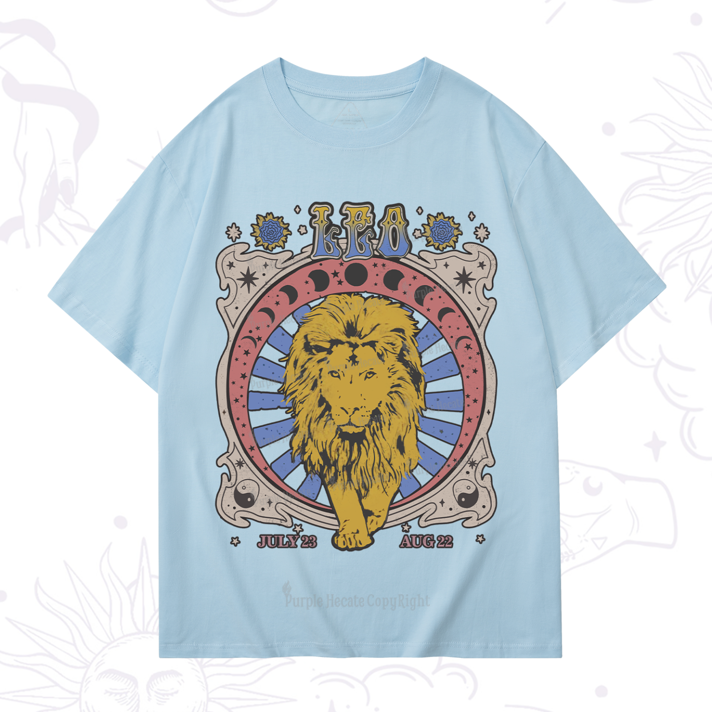Purplehecate Leo Crew Zodiac T-Shirt