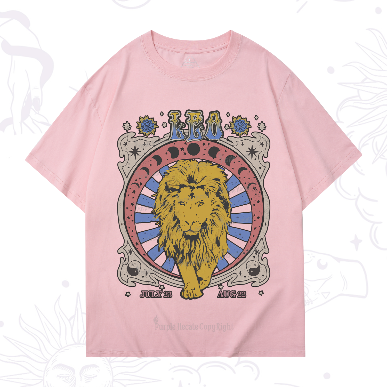 Purplehecate Leo Crew Zodiac T-Shirt
