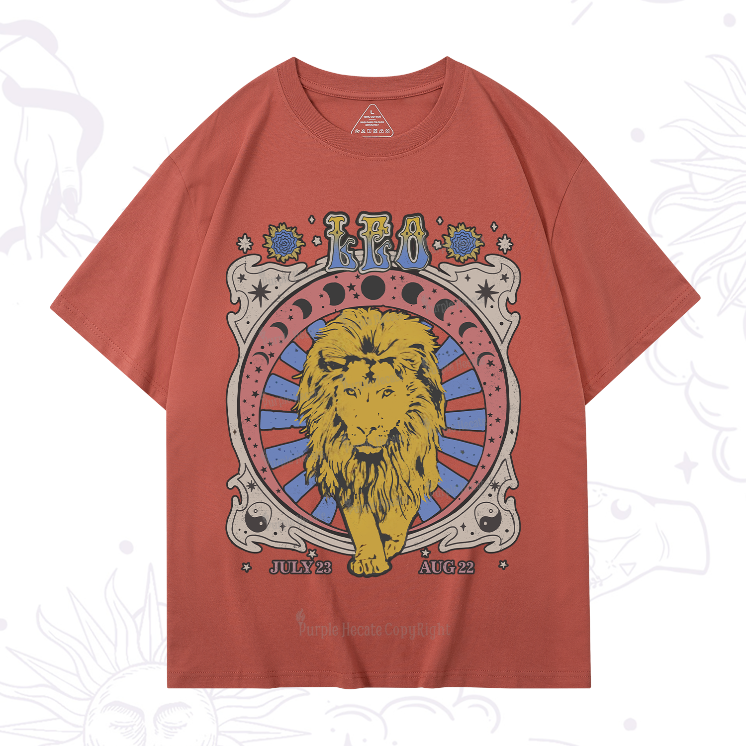 Purplehecate Leo Crew Zodiac T-Shirt