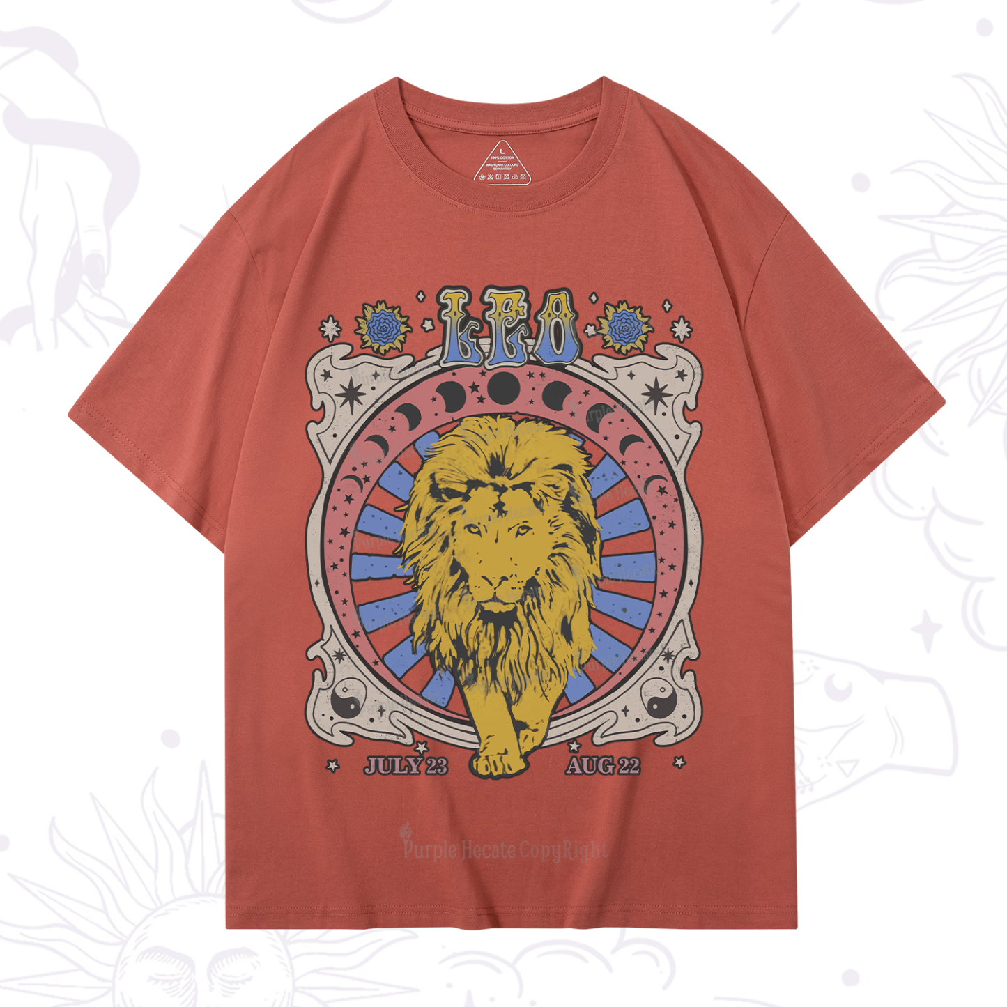 Purplehecate Leo Crew Zodiac T-Shirt