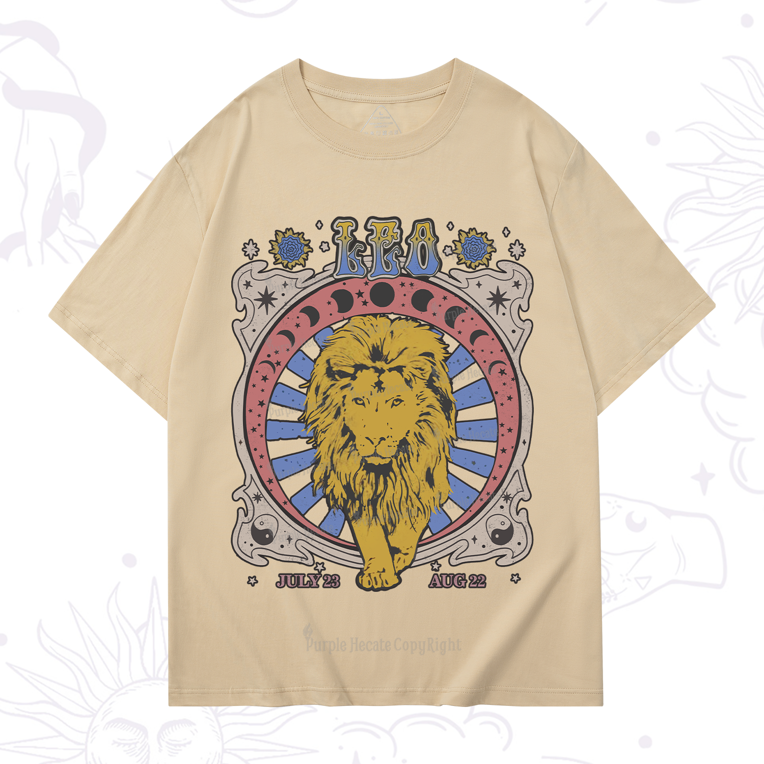 Purplehecate Leo Crew Zodiac T-Shirt