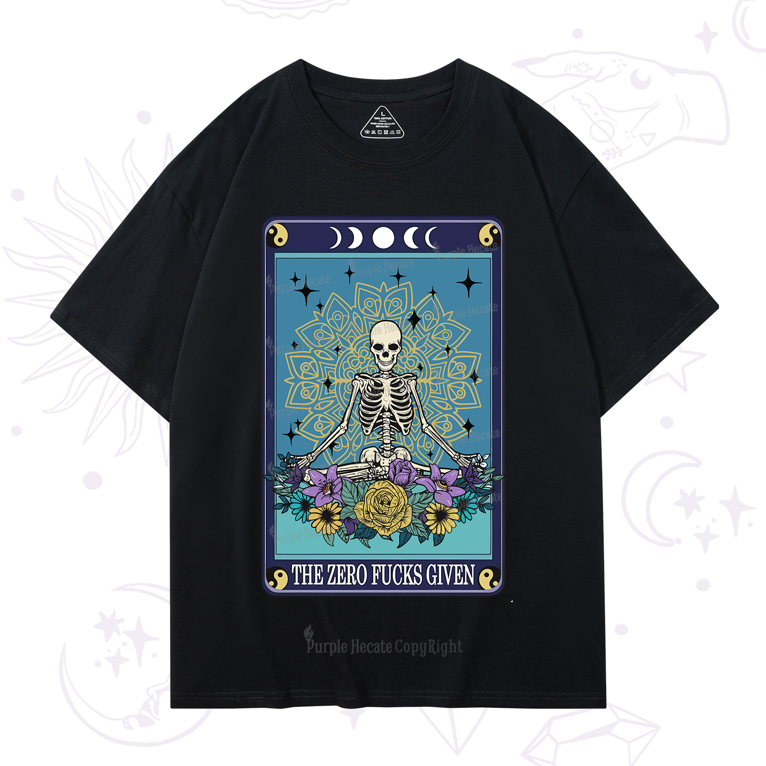 Purplehecate The Zero Fucks Given Tarot T-Shirt