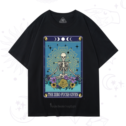 Purplehecate The Zero Fucks Given Tarot T-Shirt