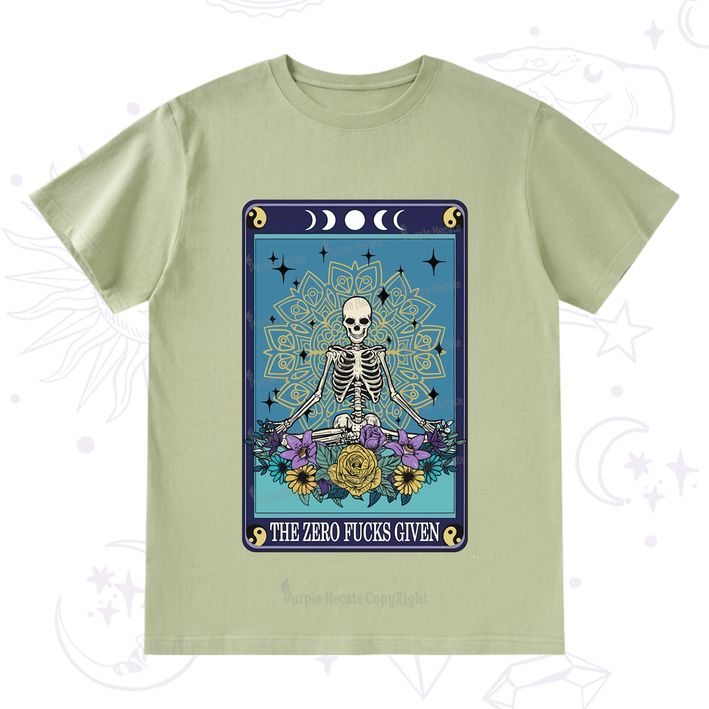 Purplehecate The Zero Fucks Given Tarot T-Shirt