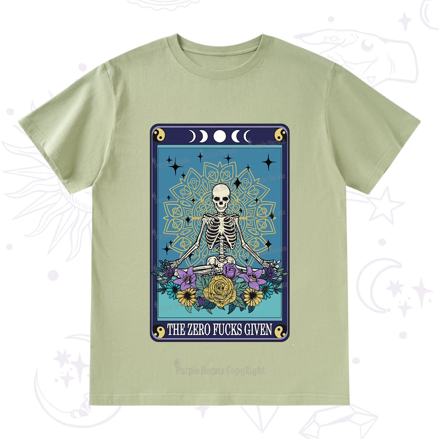 Purplehecate The Zero Fucks Given Tarot T-Shirt
