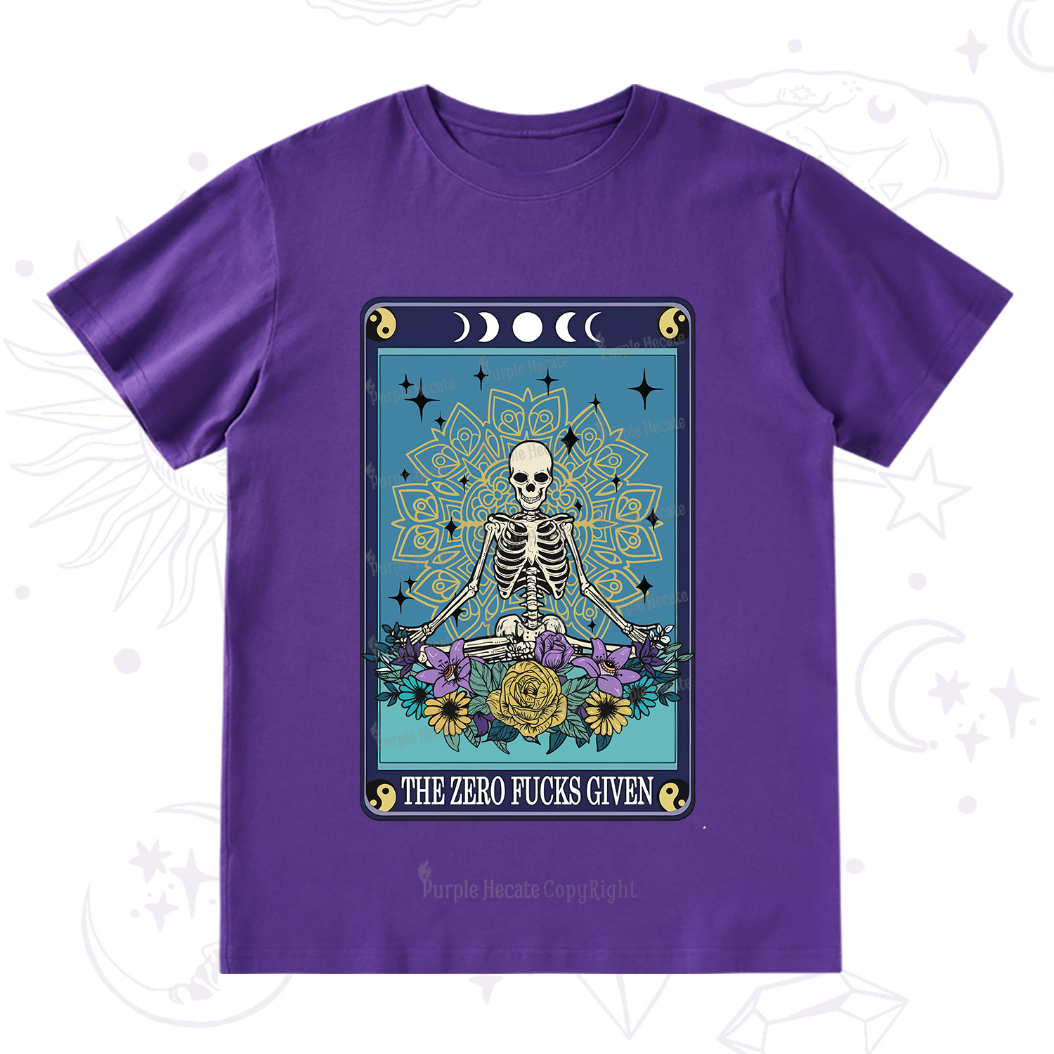 Purplehecate The Zero Fucks Given Tarot T-Shirt