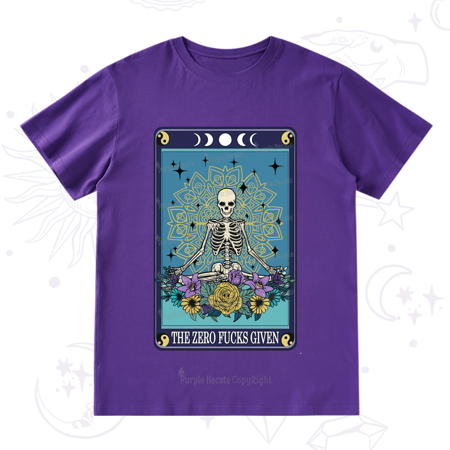 Purplehecate The Zero Fucks Given Tarot T-Shirt