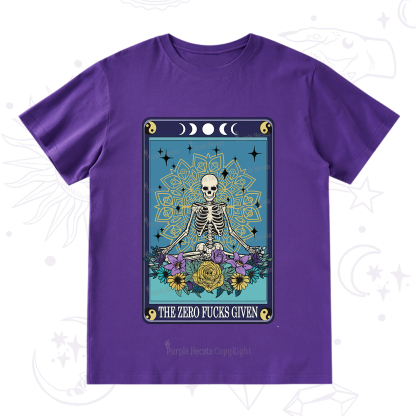Purplehecate The Zero Fucks Given Tarot T-Shirt