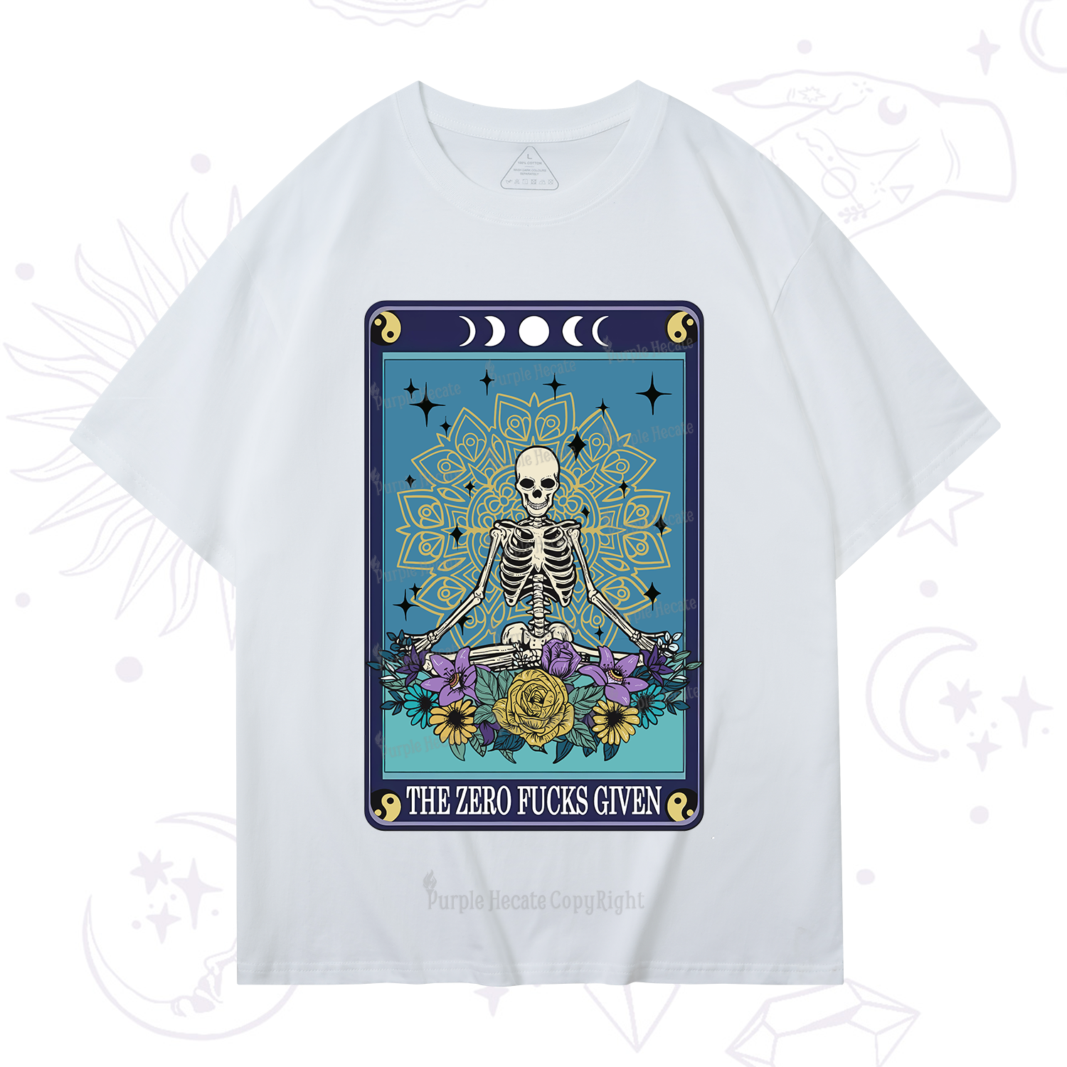 Purplehecate The Zero Fucks Given Tarot T-Shirt