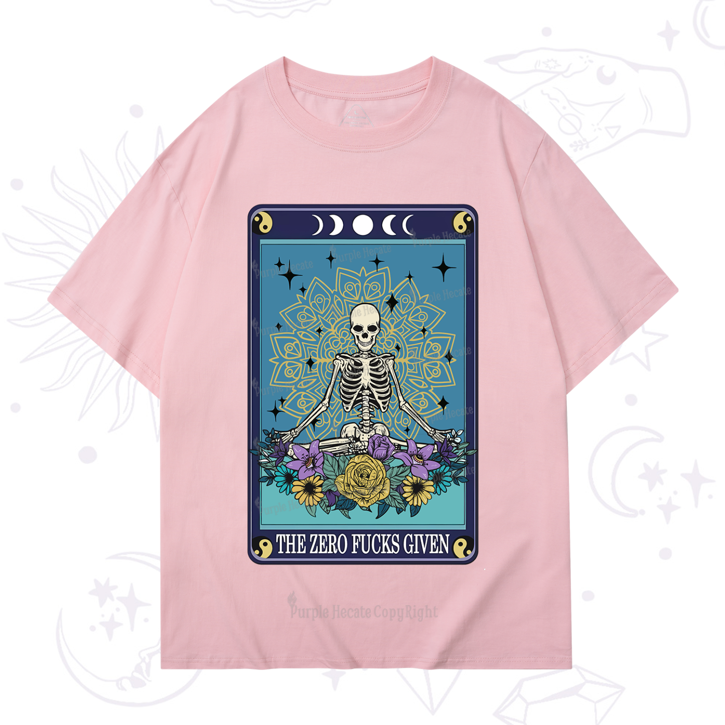 Purplehecate The Zero Fucks Given Tarot T-Shirt