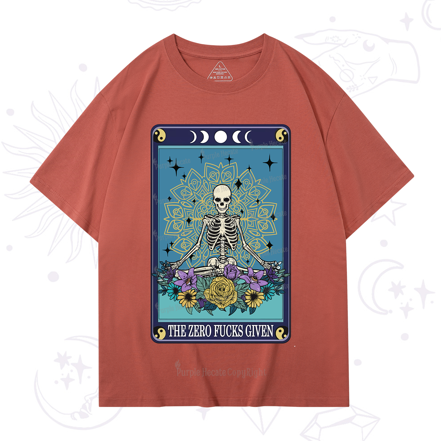 Purplehecate The Zero Fucks Given Tarot T-Shirt