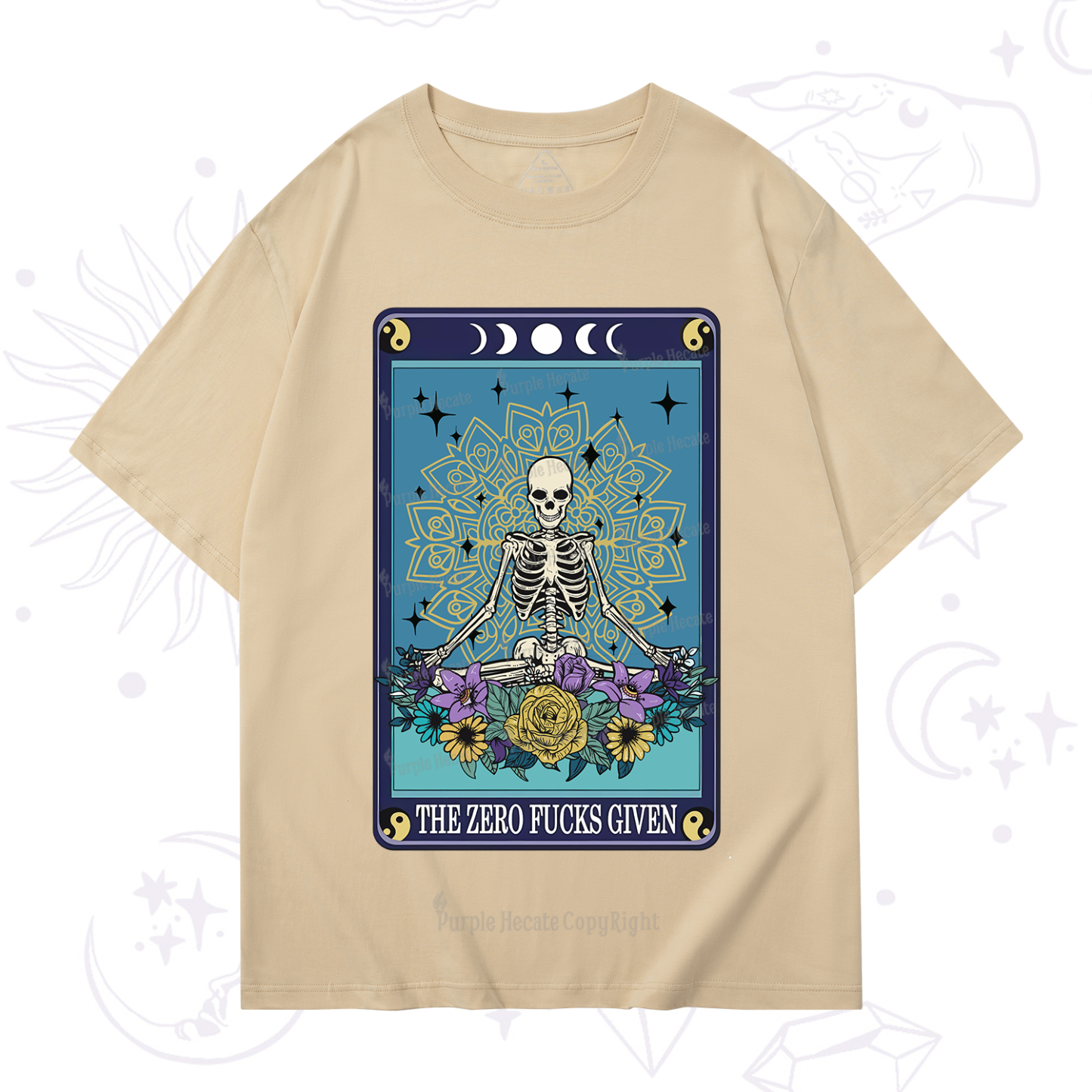 Purplehecate The Zero Fucks Given Tarot T-Shirt