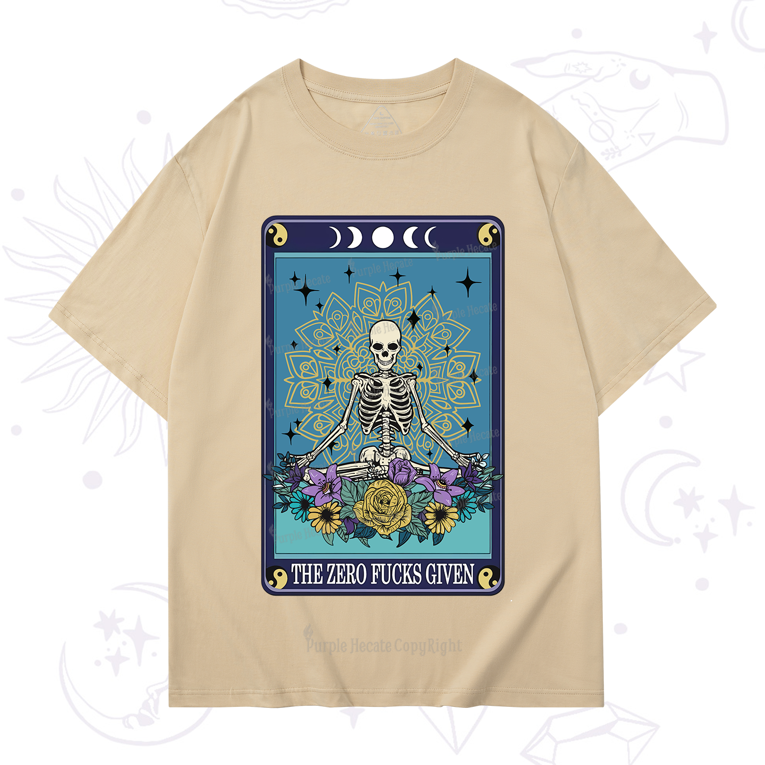 Purplehecate The Zero Fucks Given Tarot T-Shirt
