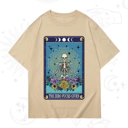 Purplehecate The Zero Fucks Given Tarot T-Shirt