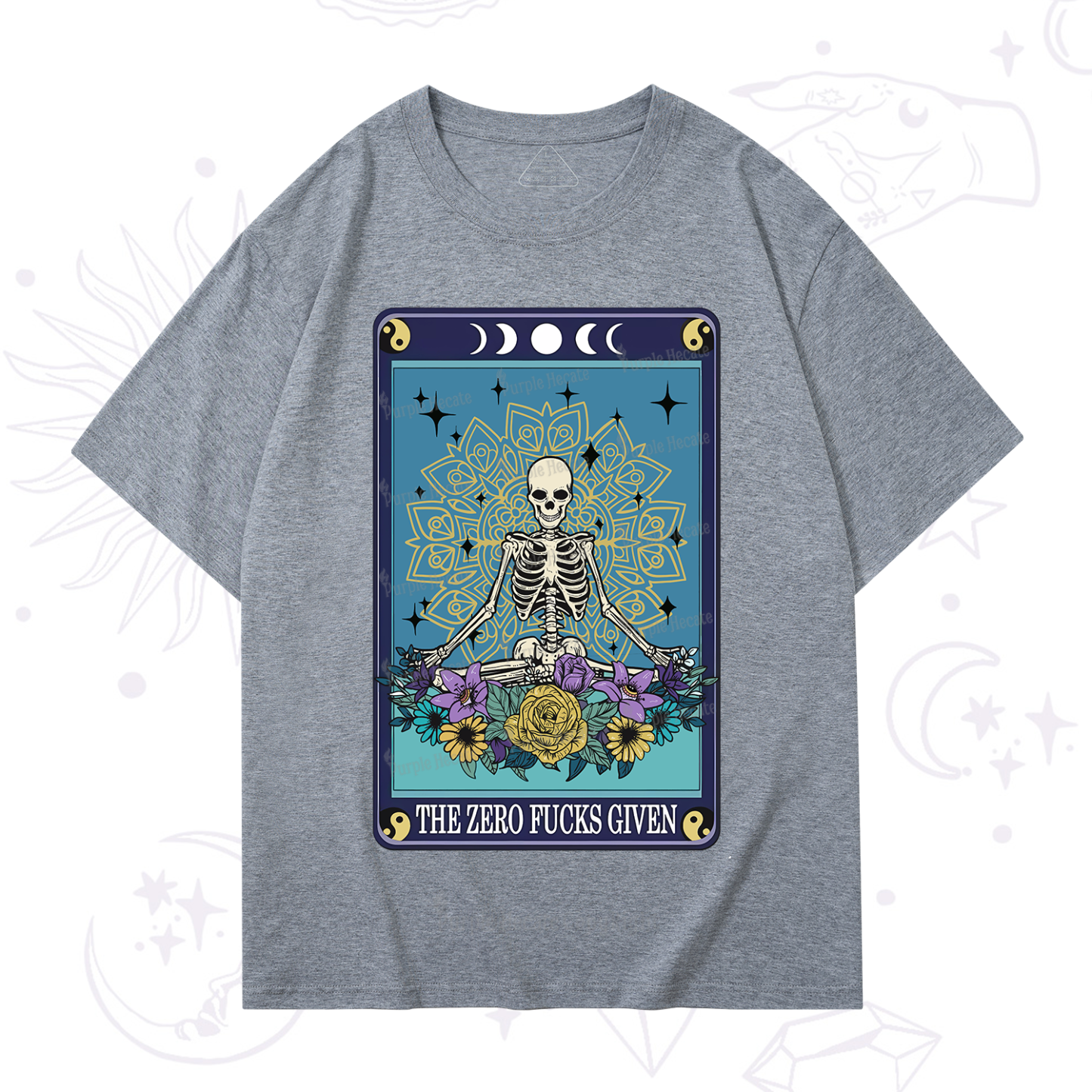 Purplehecate The Zero Fucks Given Tarot T-Shirt