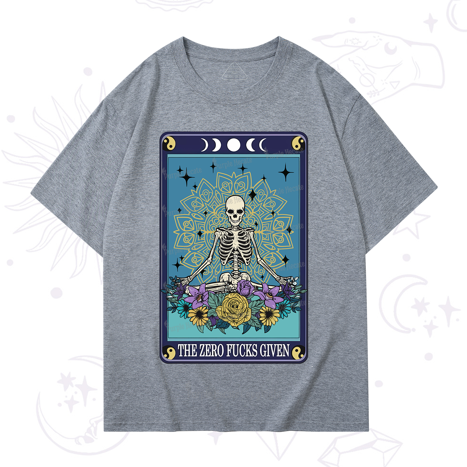 Purplehecate The Zero Fucks Given Tarot T-Shirt