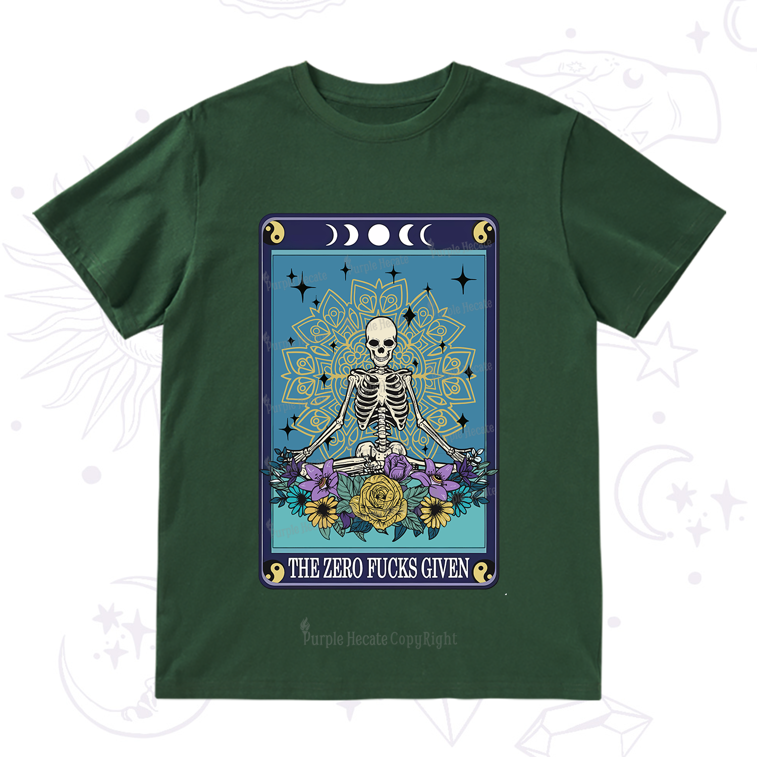 Purplehecate The Zero Fucks Given Tarot T-Shirt