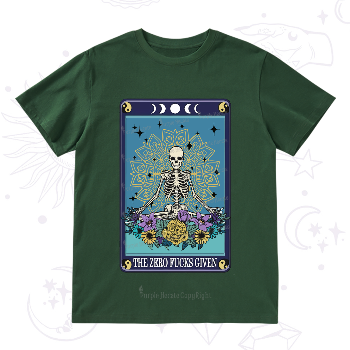 Purplehecate The Zero Fucks Given Tarot T-Shirt