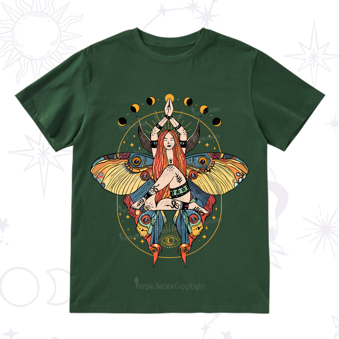 Purplehecate Luna Moth T-Shirt