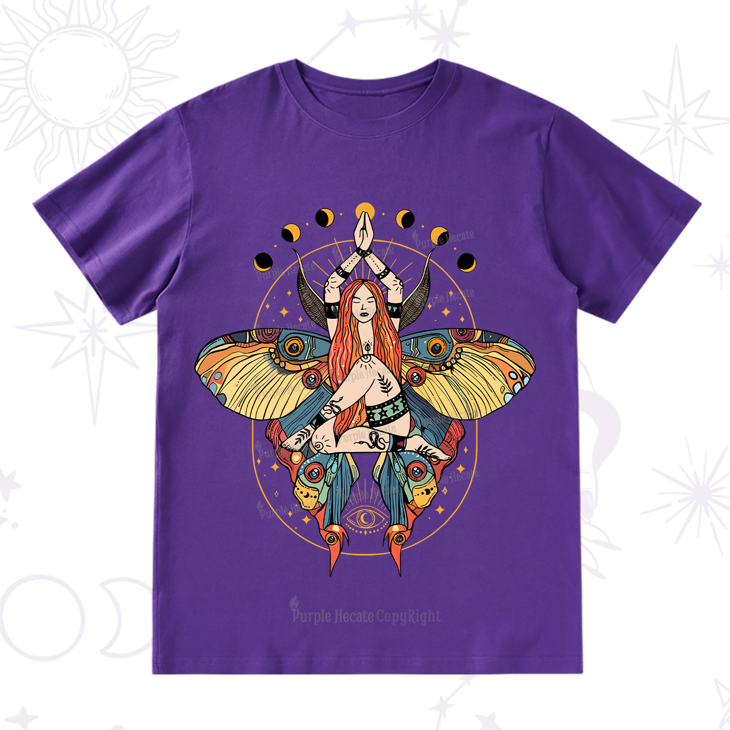 Purplehecate Luna Moth T-Shirt