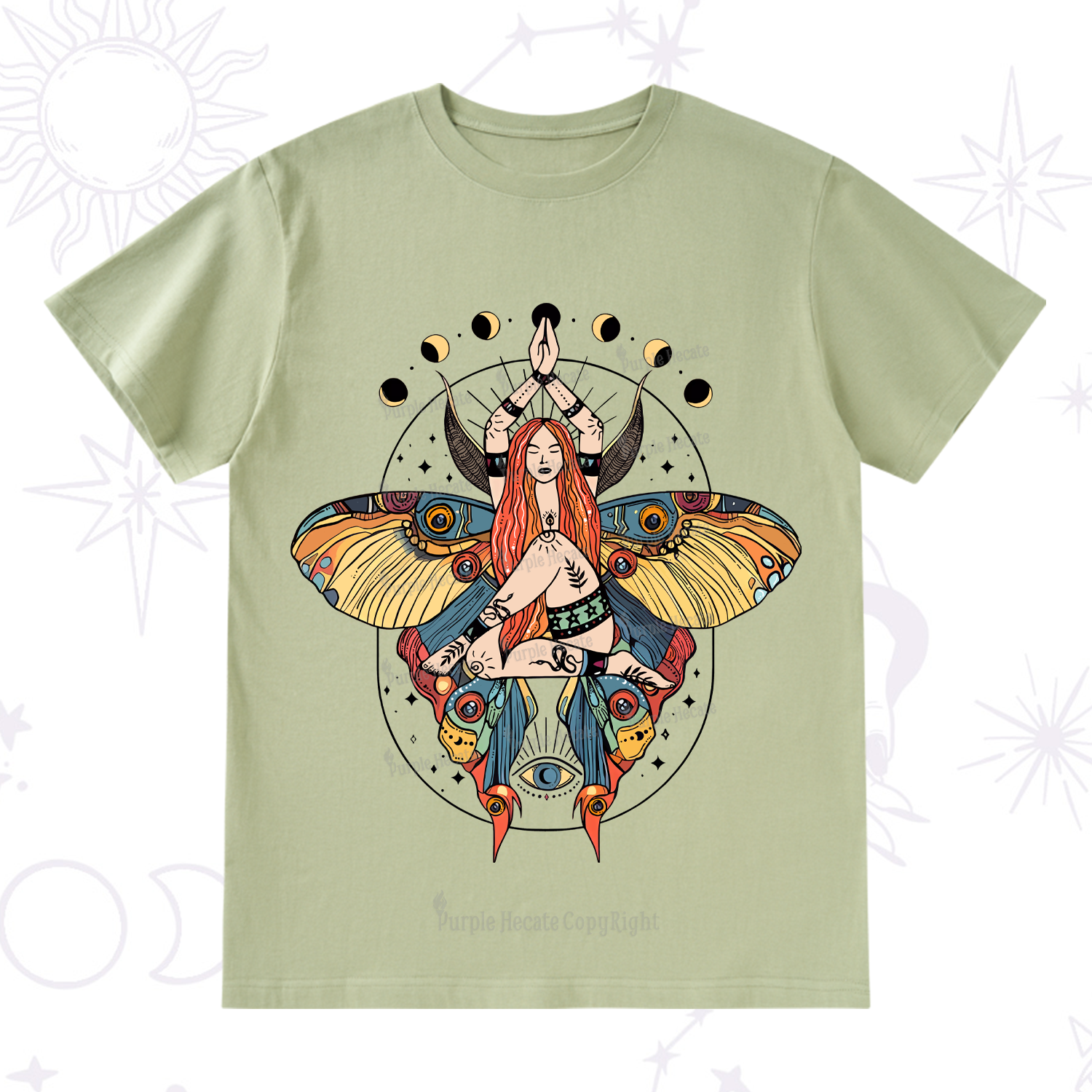 Purplehecate Luna Moth T-Shirt