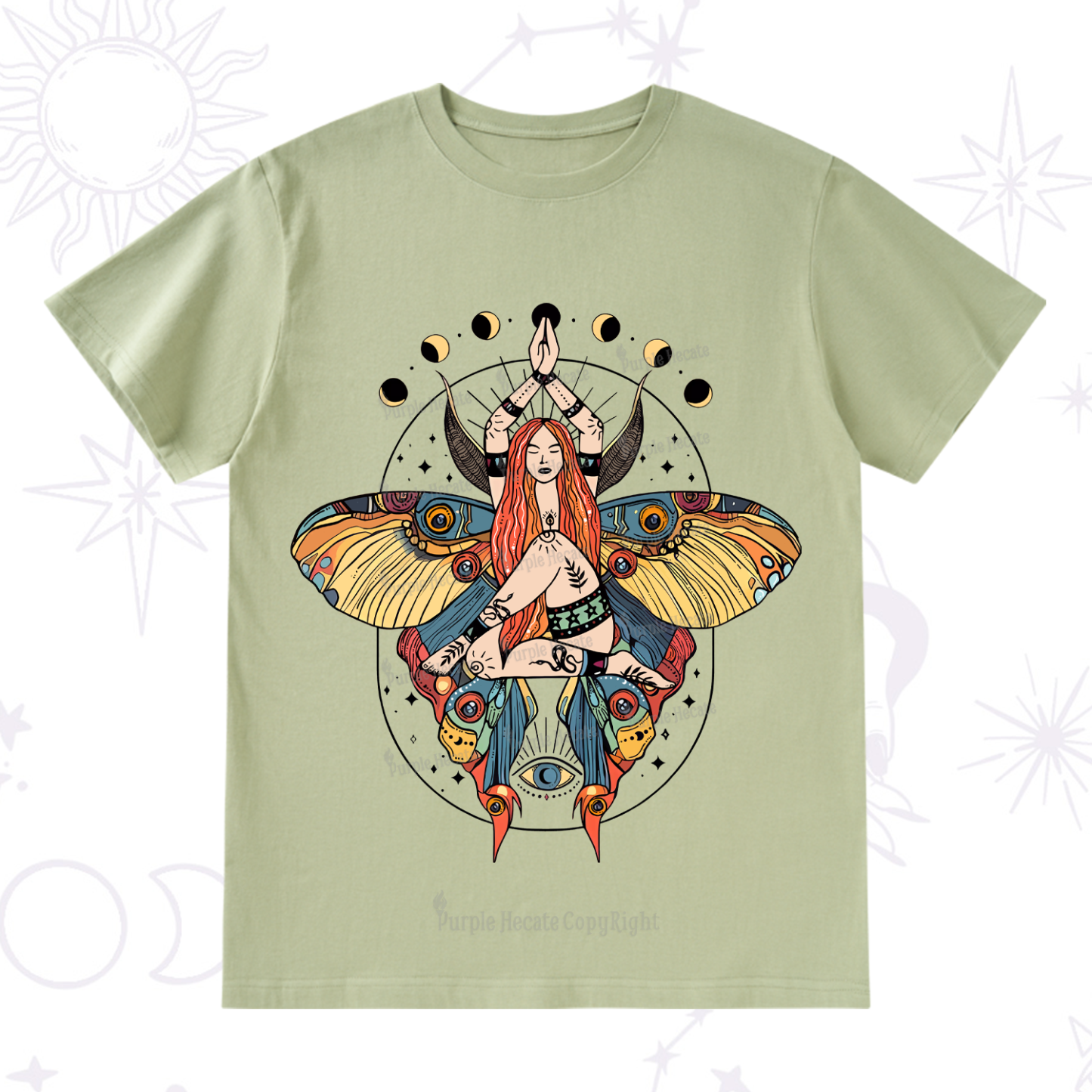 Purplehecate Luna Moth T-Shirt