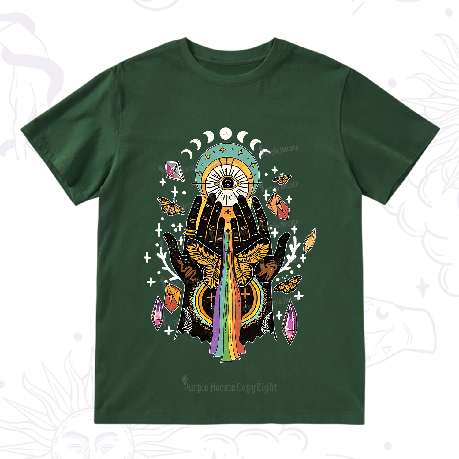 Purplehecate Mystical Witchy Hands T-Shirt