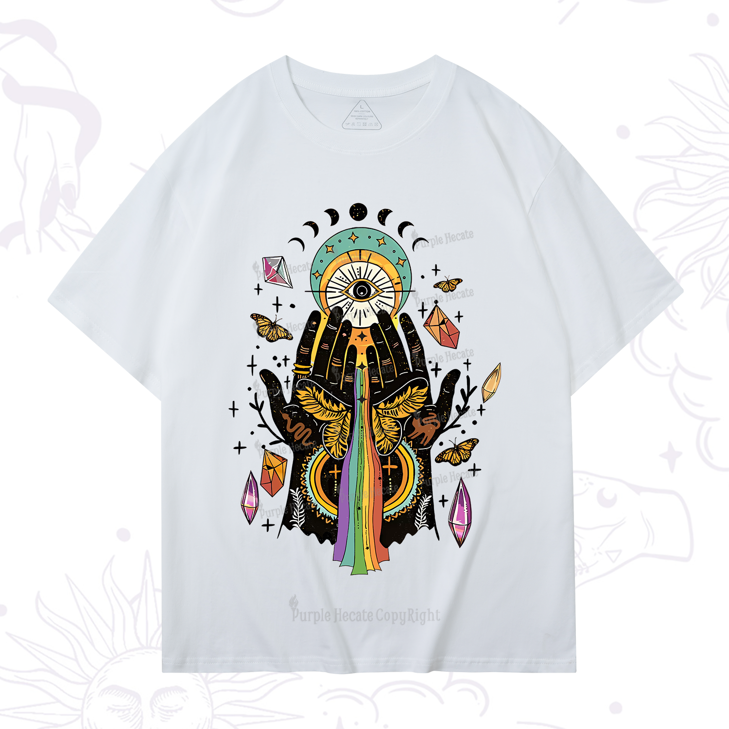 Purplehecate Mystical Witchy Hands T-Shirt