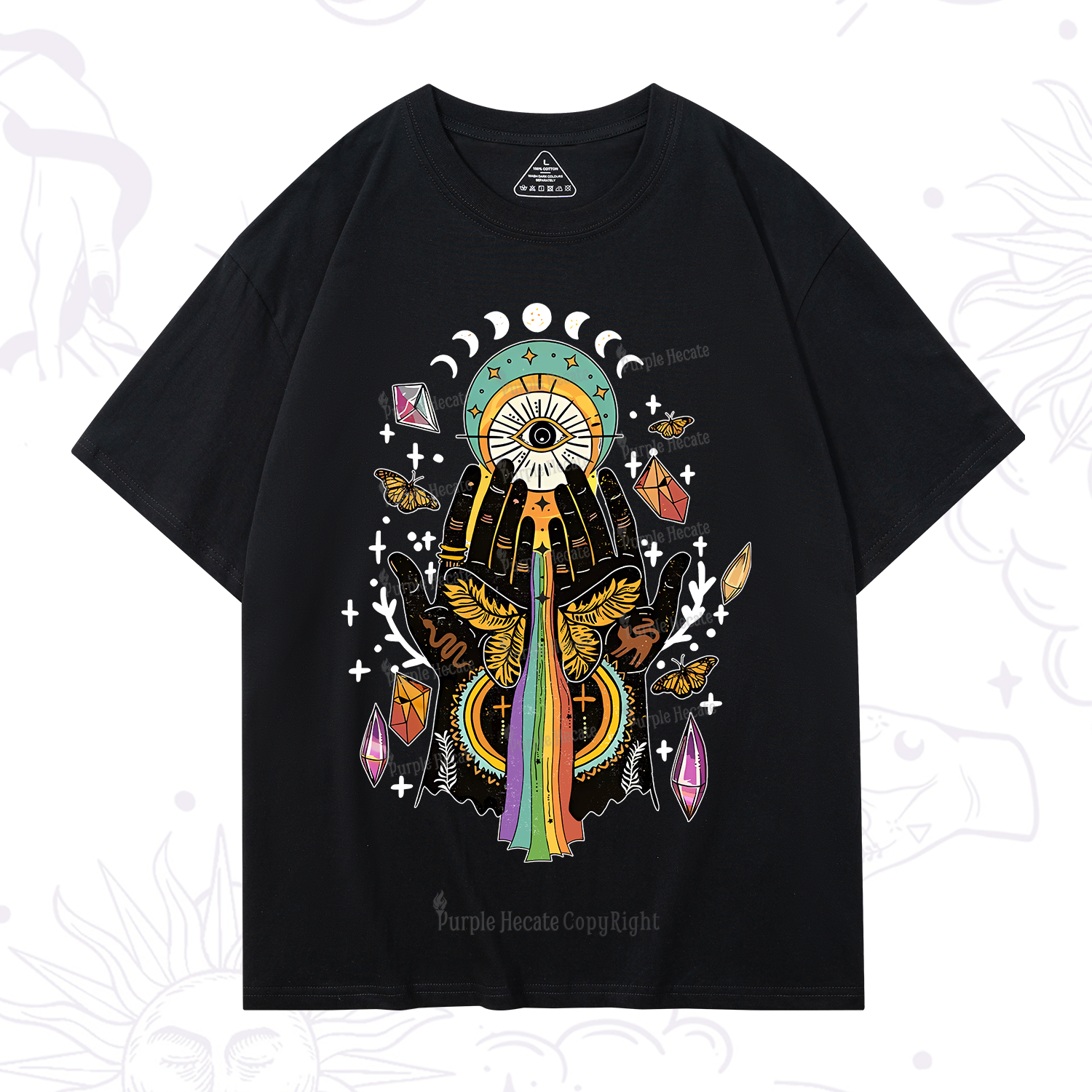 Purplehecate Mystical Witchy Hands T-Shirt