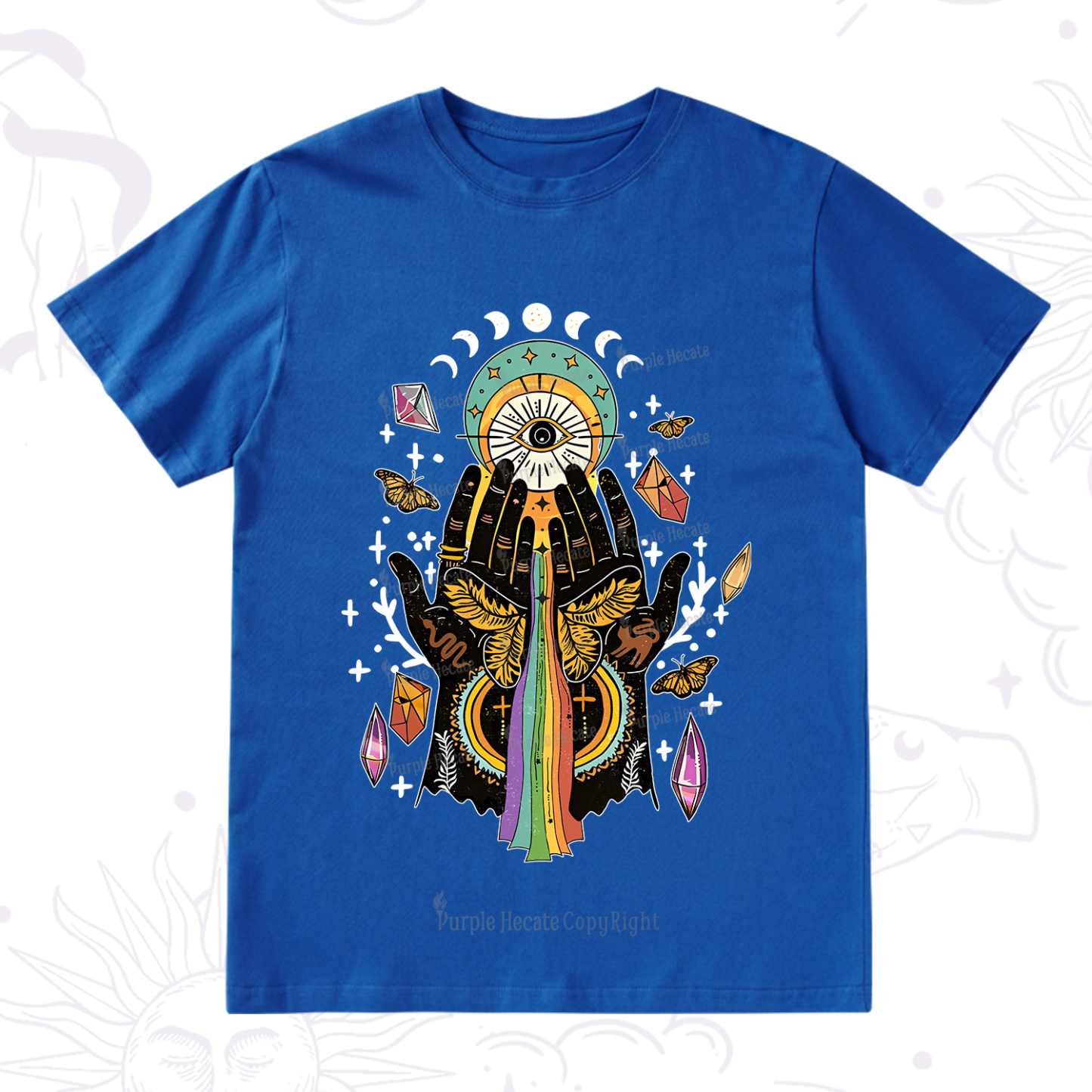 Purplehecate Mystical Witchy Hands T-Shirt
